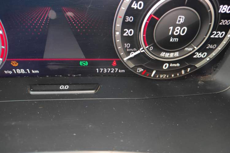 Used Volkswagen Teramont 2017 380TSI Four-Wheel Drive Flagship Edition Odometer Close Up