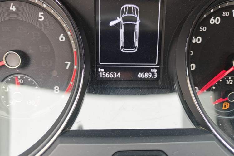 Used Volkswagen Teramont 2017 380TSI Four-Wheel Drive Luxury Edition Odometer Close Up