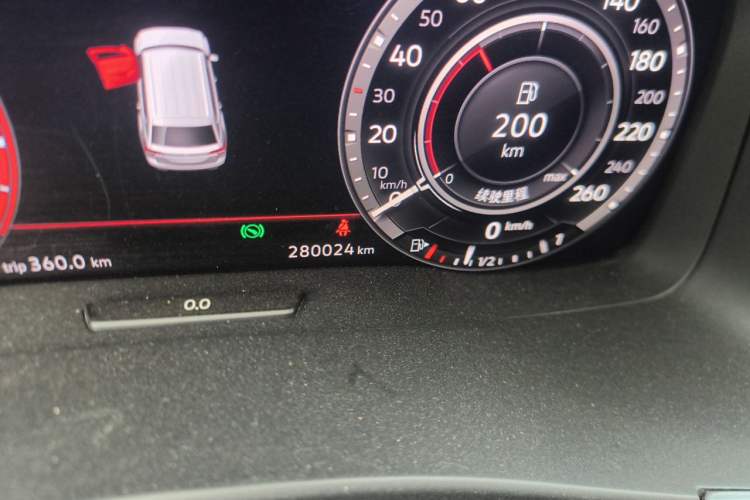 Used Volkswagen Teramont 2017 380TSI Four-Wheel Drive Flagship Edition Odometer Close Up