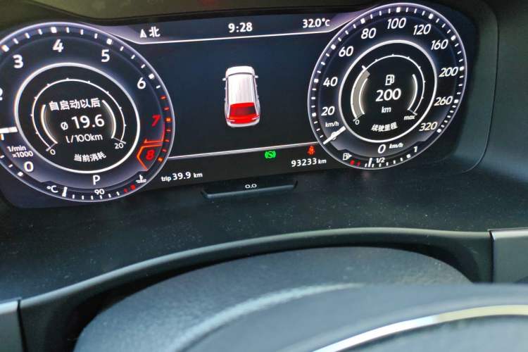 Used Volkswagen Teramont 2017 380TSI Four-Wheel Drive Comfort Edition Odometer Close Up