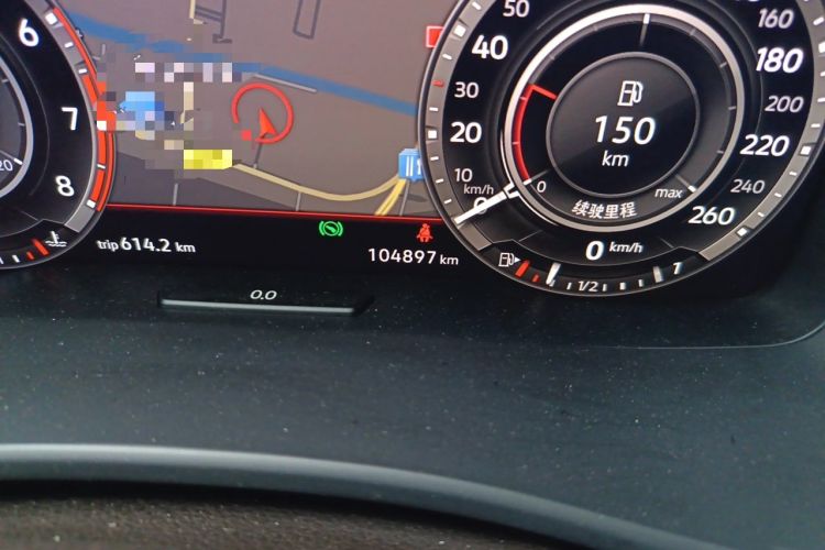 Used Volkswagen Teramont 2017 380TSI Four-Wheel Drive Flagship Edition Odometer Close Up