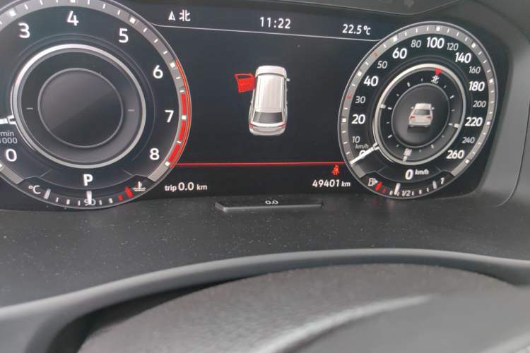 Used Volkswagen Teramont 2017 380TSI Four-Wheel Drive Flagship Edition Odometer Close Up