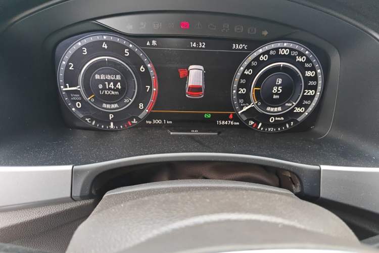 Used Volkswagen Teramont 2017 380TSI Four-Wheel Drive Flagship Edition Odometer Close Up
