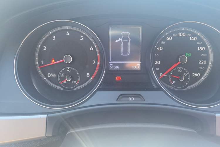 Used Volkswagen Teramont 2017 380TSI Four-Wheel Drive Luxury Edition Odometer Close Up