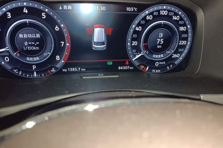 Used Volkswagen Teramont 2017 530 V6 Four-Wheel Drive Flagship Edition Odometer Close Up