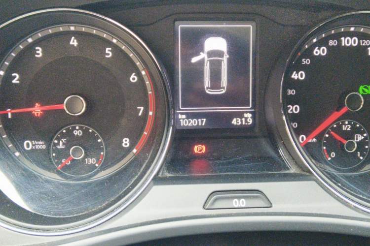 Used Volkswagen Teramont 2017 380TSI Four-Wheel Drive Luxury Edition Odometer Close Up