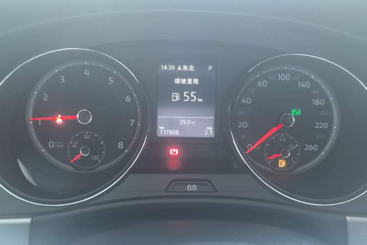 Used Volkswagen Teramont 2017 380TSI Four-Wheel Drive Luxury Edition Odometer Close Up