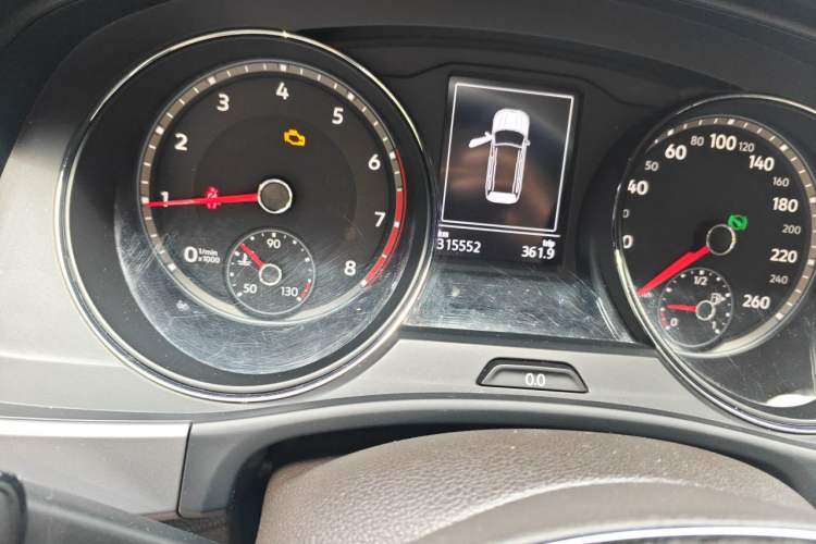 Used Volkswagen Teramont 2017 380TSI Four-Wheel Drive Luxury Edition Odometer Close Up