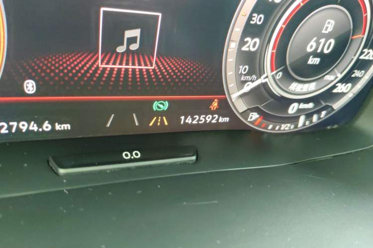 Used Volkswagen Teramont 2017 380TSI Four-Wheel Drive Flagship Edition Odometer Close Up
