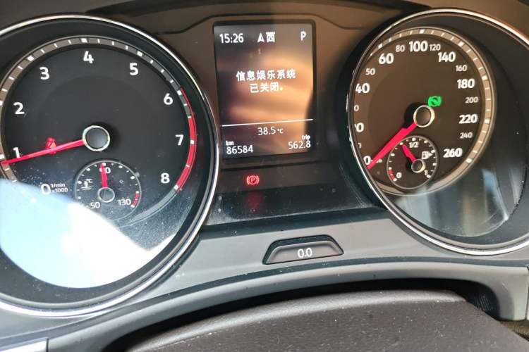 Used Volkswagen Teramont 2017 380TSI Four-Wheel Drive Luxury Edition Odometer Close Up