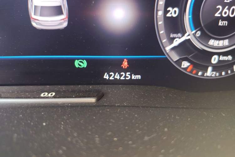 Used Volkswagen Teramont 2017 380TSI Four-Wheel Drive Flagship Edition Odometer Close Up