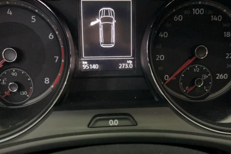 Used Volkswagen Teramont 2017 380TSI Four-Wheel Drive Luxury Edition Odometer Close Up