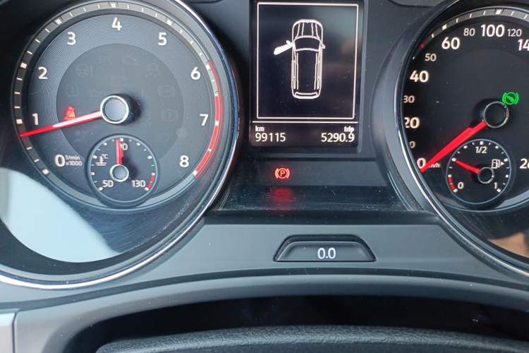 Used Volkswagen Teramont 2017 380TSI Four-Wheel Drive Luxury Edition Odometer Close Up