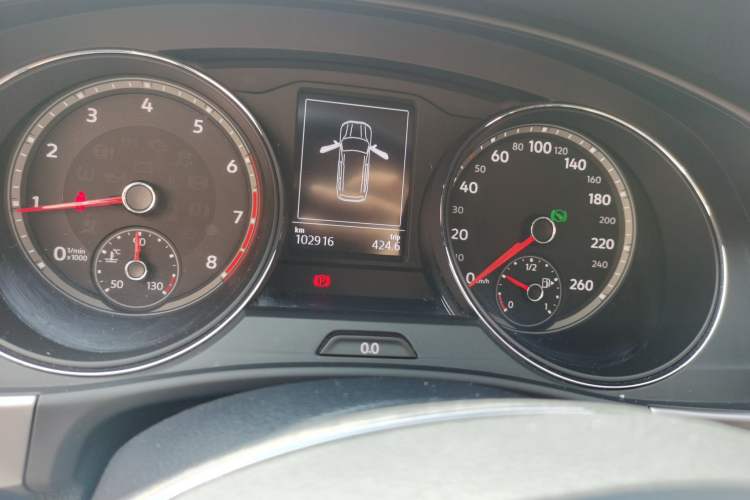 Used Volkswagen Teramont 2017 380TSI Four-Wheel Drive Comfort Edition Odometer Close Up