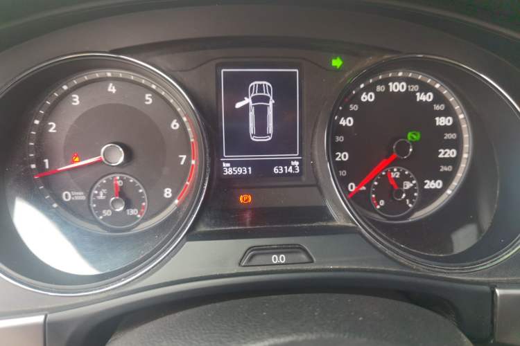 Used Volkswagen Teramont 2017 380TSI Four-Wheel Drive Luxury Edition Odometer Close Up
