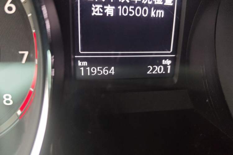 Used Volkswagen Teramont 2017 330TSI Two-Wheel-Drive Luxury Edition Odometer Close Up