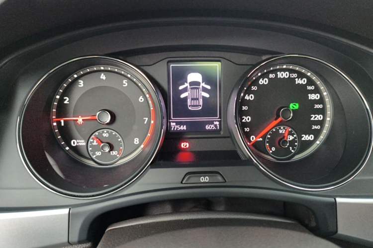 Used Volkswagen Teramont 2017 530 V6 Four-Wheel Drive Luxury Edition Odometer Close Up