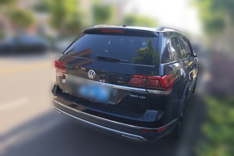 Used Volkswagen Teramont 2017 380TSI Four-Wheel Drive Luxury Edition Rear Right 45 Deg