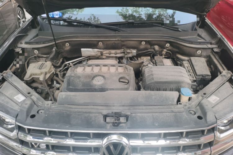 Used Volkswagen Teramont 2017 530 V6 Four-Wheel Drive Supreme Flagship Edition Engine Bay