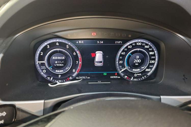 Used Volkswagen Teramont 2017 380TSI Four-Wheel Drive Flagship Edition Instrument Cluster