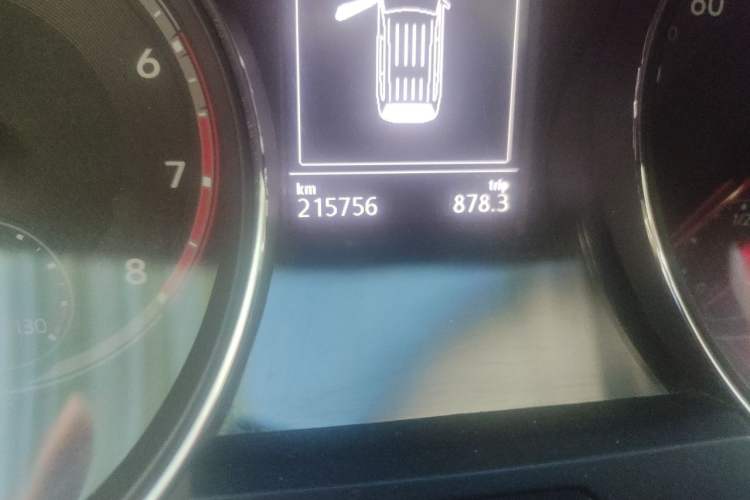 Used Volkswagen Teramont 2017 380TSI Four-Wheel Drive Luxury Edition Odometer Close Up