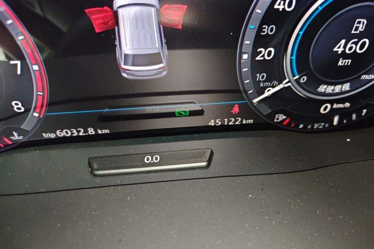Used Volkswagen Teramont 2017 530 V6 Four-Wheel Drive Flagship Edition Odometer Close Up