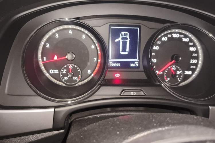 Used Volkswagen Teramont 2017 380TSI Four-Wheel Drive Luxury Edition Odometer Close Up
