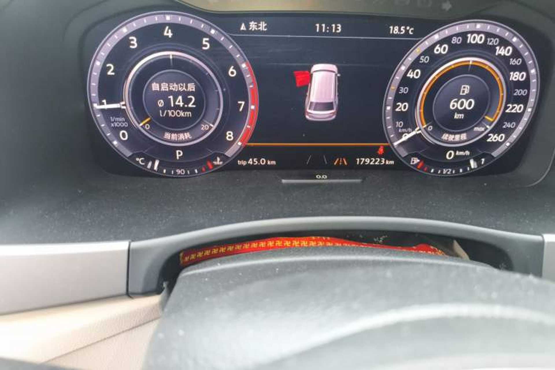 Used Volkswagen Teramont 2017 380TSI Four-Wheel Drive Flagship Edition Odometer Close Up