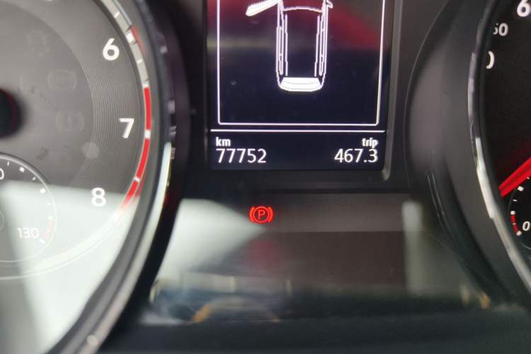 Used Volkswagen Teramont 2017 380TSI Four-Wheel Drive Luxury Edition Odometer Close Up