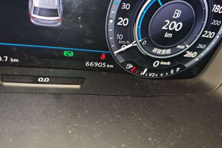 Used Volkswagen Teramont 2017 380TSI Four-Wheel Drive Flagship Edition Odometer Close Up