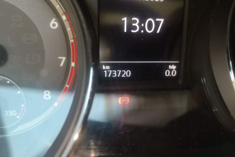 Used Volkswagen Teramont 2017 380TSI Four-Wheel Drive Luxury Edition Odometer Close Up