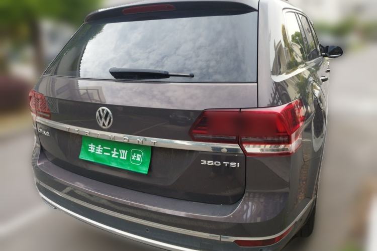 Used Volkswagen Teramont 2017 380TSI Four-Wheel Drive Luxury Edition Rear Right 45 Deg