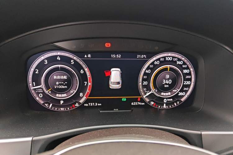 Used Volkswagen Teramont 2017 530 V6 Four-Wheel Drive Flagship Edition Instrument Cluster