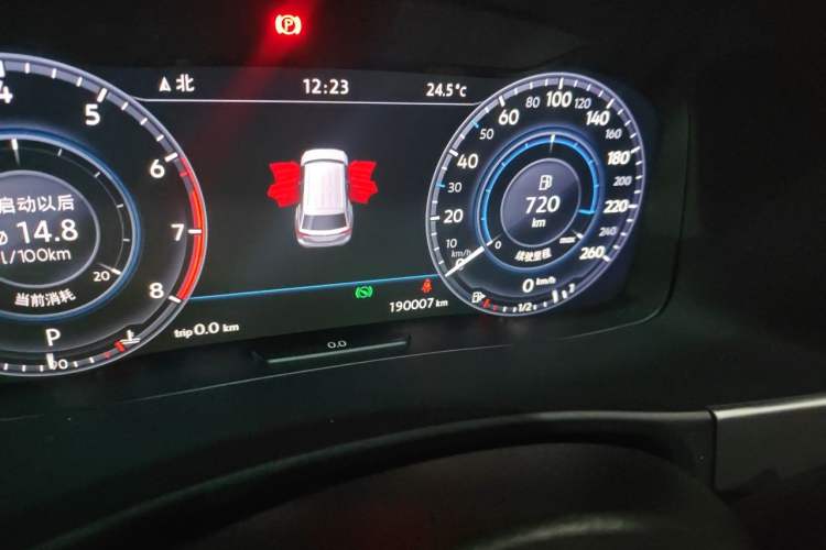 Used Volkswagen Teramont 2017 380TSI Four-Wheel Drive Luxury Edition Odometer Close Up