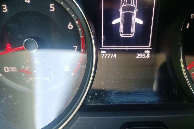 Used Volkswagen Teramont 2017 380TSI Four-Wheel Drive Luxury Edition Odometer Close Up