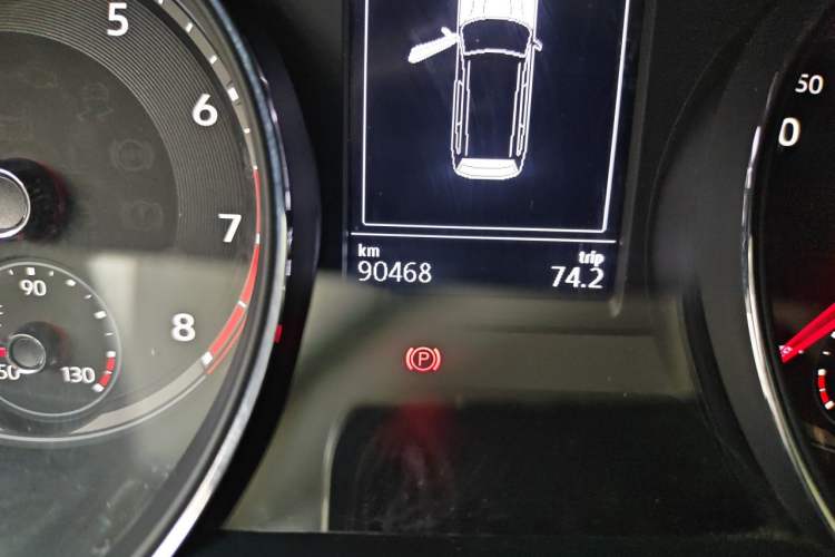 Used Volkswagen Teramont 2017 380TSI Four-Wheel Drive Luxury Edition Odometer Close Up