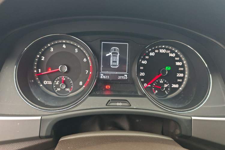 Used Volkswagen Teramont 2017 380TSI Four-Wheel Drive Luxury Edition Odometer Close Up