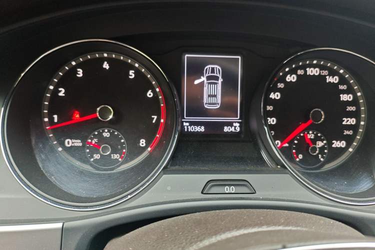 Used Volkswagen Teramont 2017 380TSI Four-Wheel Drive Luxury Edition Odometer Close Up