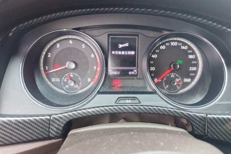 Used Volkswagen Teramont 2017 530 V6 Four-Wheel Drive Luxury Edition Odometer Close Up