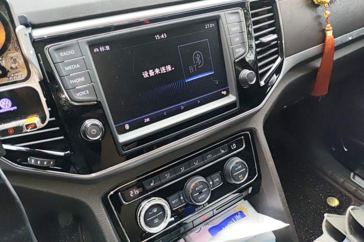 Used Volkswagen Teramont 2017 380TSI Four-Wheel Drive Flagship Edition Audio And AC Panel
