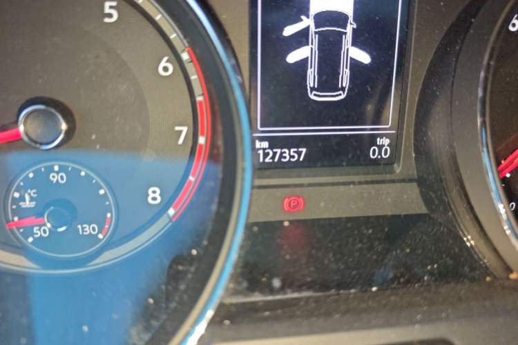 Used Volkswagen Teramont 2017 380TSI Four-Wheel Drive Luxury Edition Odometer Close Up