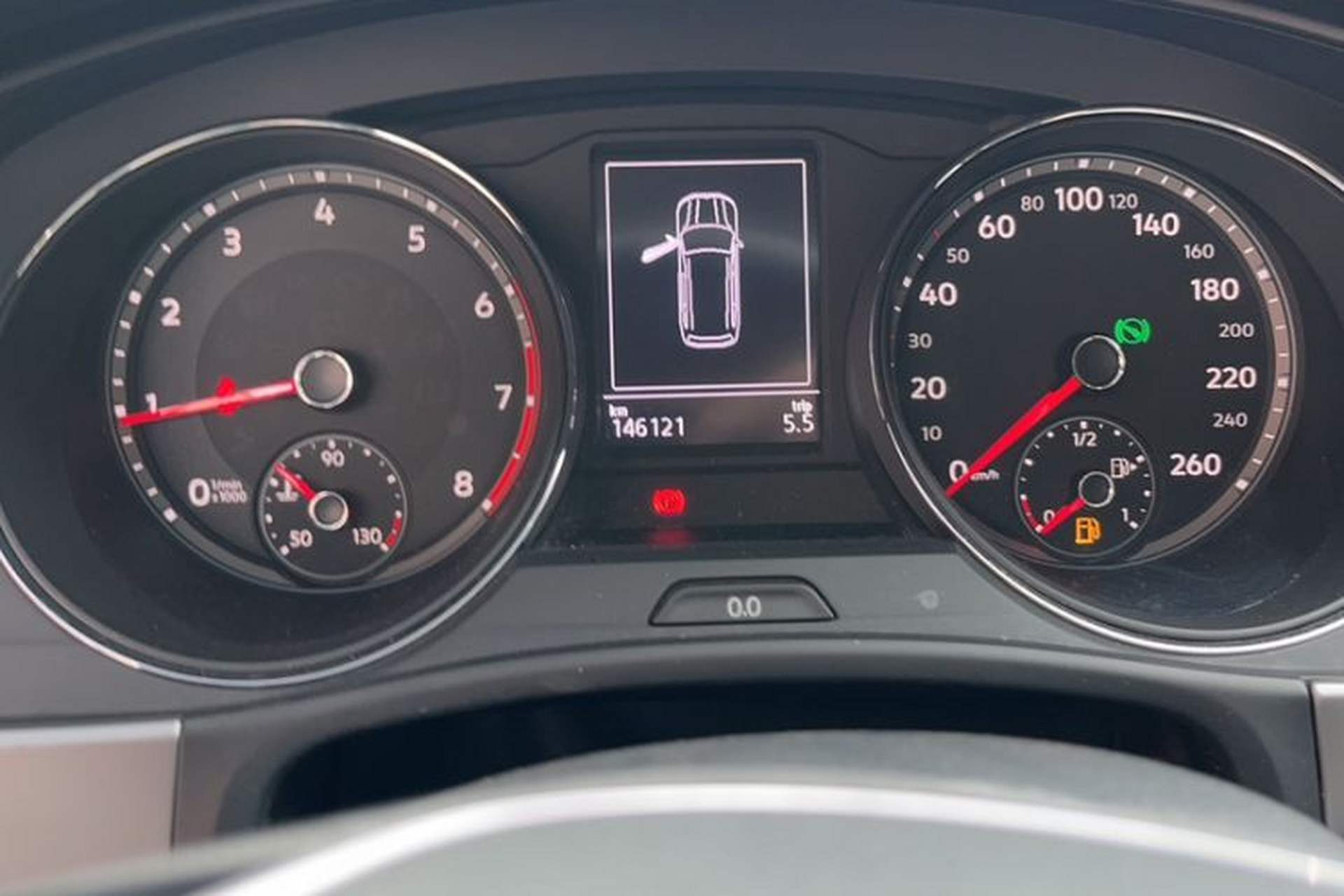 Used Volkswagen Teramont 2017 380TSI Four-Wheel Drive Comfort Edition Odometer Close Up