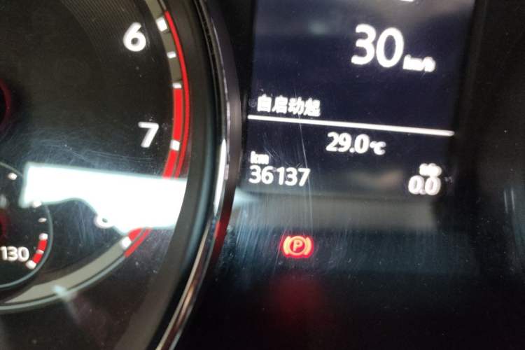 Used Volkswagen Teramont 2017 380TSI Four-Wheel Drive Luxury Edition Odometer Close Up