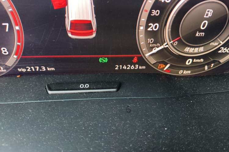 Used Volkswagen Teramont 2017 380TSI Four-Wheel Drive Flagship Edition Odometer Close Up