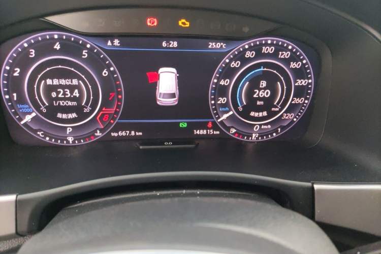 Used Volkswagen Teramont 2017 380TSI Four-Wheel Drive Luxury Edition Odometer Close Up