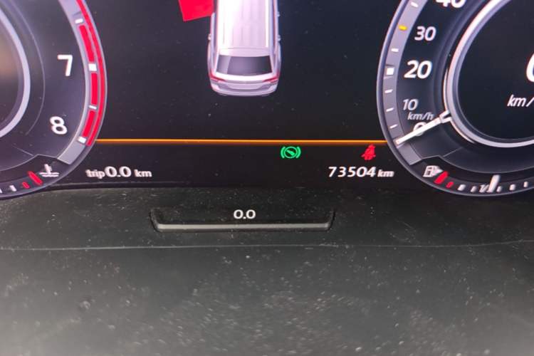 Used Volkswagen Teramont 2017 380TSI Four-Wheel Drive Flagship Edition Odometer Close Up