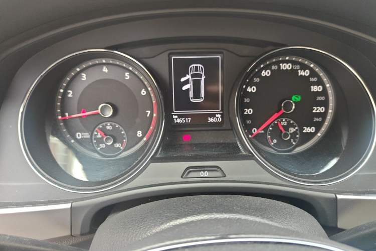Used Volkswagen Teramont 2017 380TSI Four-Wheel Drive Luxury Edition Odometer Close Up