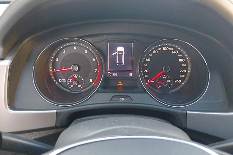 Used Volkswagen Teramont 2017 380TSI Four-Wheel Drive Luxury Edition Odometer Close Up