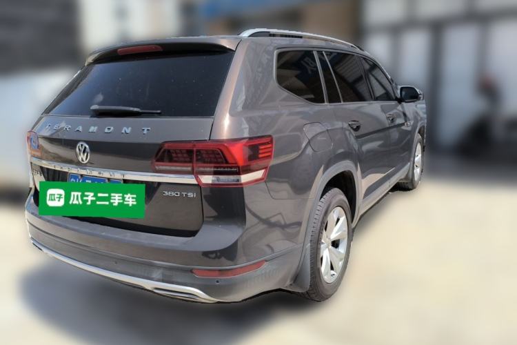 Used Volkswagen Teramont 2017 380TSI Four-Wheel Drive Comfort Edition Rear Right 45 Deg