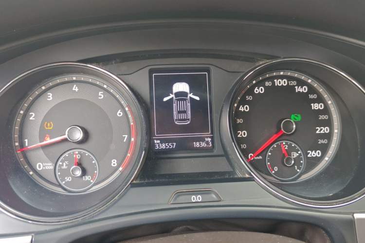 Used Volkswagen Teramont 2017 380TSI Four-Wheel Drive Luxury Edition Odometer Close Up